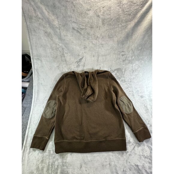 GH Bass and Co Mens Xlarge Brown pullover hoodie Fleece Sweatshirt - Picture 15 of 16